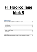 FT hoorcolleges blok 2.1