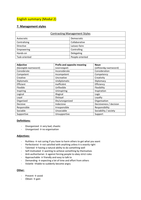 Business English 2 Summary module 2
