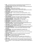 Macroeconomics Final Key Terms Study Guide