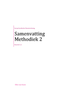 Samenvatting Methodiek 2