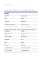 Woordenlijst Frans Marketing 2A