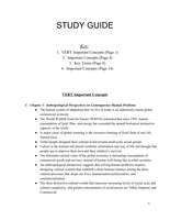 Anthropology 201 Midterm Study Guide