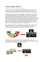 Hoorcollege Constitutioneel recht Week 2