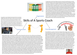 skills of a sports coach