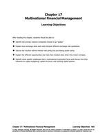 Finance 3000 Manual Chapter 17