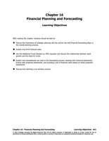 Finance 3000 Manual Chapter 16