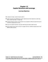 Finance 3000 Manual Chapter 13