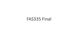 FAS335 Final