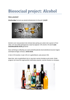 Biosociaal project: Alcohol 11 pagina's 