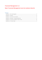 Samenvatting boek financieel management 1.3