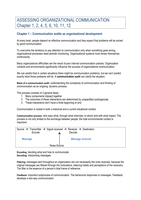 Summary: Assessing Organizational Communication - Downs & Adrian