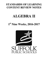 Algebra 2 notes, overview