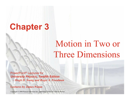 Physics three dimensional motion