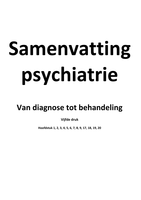 Psychiatrie van diagnose tot behandeling