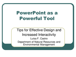 PowerPoint presentation 