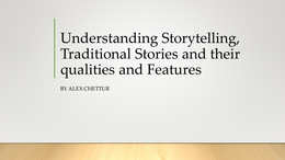 Presentation on Storytelling 