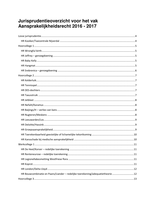 Jurisprudentieoverzicht Aansprakelijkheidsrecht 2016-2017