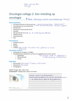 Oncologie college 2: een inleiding op oncologie