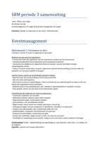 SBM 2 periode 3 Eventmanagement en Financieel management