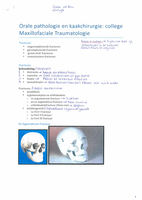Orale pahtologie en Kaak: afwijking speekselklieren en Maxillofaciale trauma