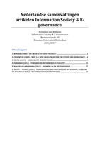 Samenvatting artikelen Information Society & E-Governance (NL)