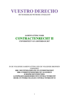 Contractenrecht II (UvA) - 5in1 samenvatting 