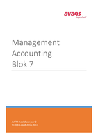 Management accounting blok 7 