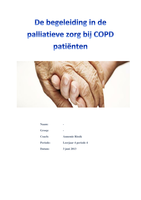 Scriptie begeleiding in de palliatieve zorg bij COPD patienten 