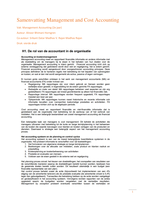 Samenvatting Management and Cost Accounting (2e jaar) hoofdstuk 1 t/m 22