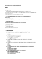 Bundel inleiding bedrijfsrecht (huiswerkopgaven + samenvatting)