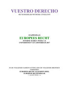 Europees recht (UvA) - Stappenplan interne markt (week 1-4)