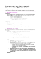 Samenvatting Staatsrecht &lpar;onderdeel Overheid & Veiligheid&rpar;