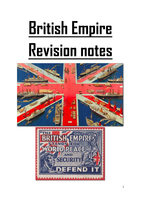 Complete Revision Notes for British Empire Course