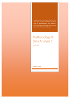 Methodology & Data Analysis 1 - Summary
