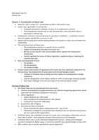 Test 1 notes Labour Law