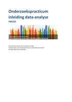 Samenvatting inleiding data-analyse PB0202 
