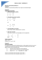 Getal en Ruimte wiskunde - samenvatting hoofdstuk 11, kansverdelingen (VWO)