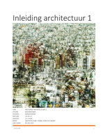 Inleiding Architectuur 1