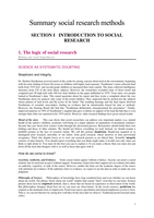 Summary Social Research Methods (Dooley)