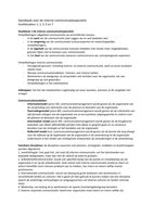 Handboek voor de interne communicatiespecialist hfd 1, 2, 3, 5 en 7