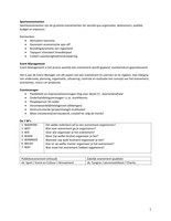 Minor Eventmanagement - Eventmanagement - Samenvatting sheets