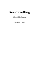 Samenvatting Global Marketing 2018