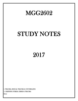  MGG2602 Study Notes 2.