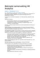 Samenvatting HR-Analytics