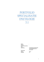 portfolio oncologie blok 1