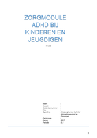 Zorgmodule ADHD bij kinderen