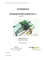Werkboek met antwoorden Ondernemingsrecht 4