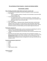 Corporate and Individual Liabilities Complete Notes
