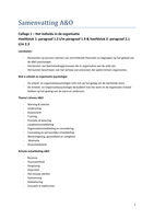 sammenvattingen A&O&comma; groepsdynamica en sociale psychologie&period;