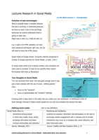 Summary Research in Social Media